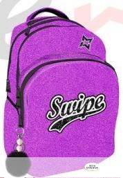 SWIPE - ZAINO 2023 ROUND FUXIA SWIPE GLITTER