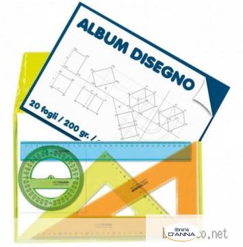 Organizer multitasca ARDA per disegno tecnico colori fluo