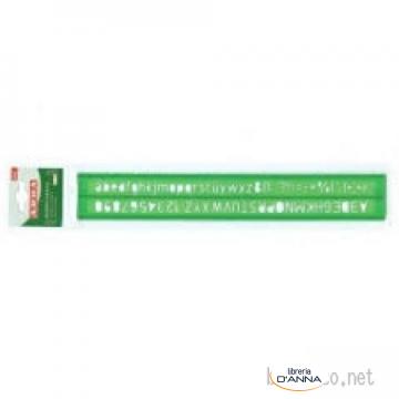 NORMOGRAFO NORME UNI 16,4X4 CM 4 MM