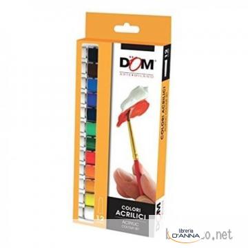 MAIMERI - Cwr 040132 Scatola 12 Colori Acrilici, 12 x 12 ml