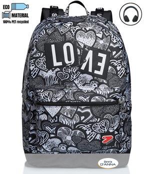 SEVEN - ZAINO SEVEN REVERSIBILE BACKPACK DRAWING LOVE