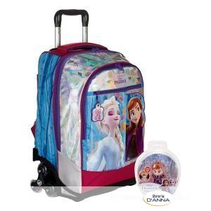 SEVEN - ZAINO Trolley tre ruote frozen con omaggio magic light up!